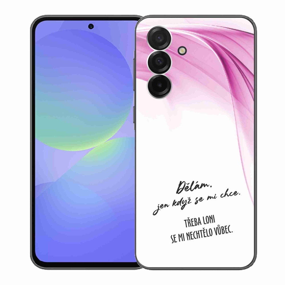 Gelový kryt mmCase na Samsung Galaxy A36 5G - vtipný text 12 bílé pozadí