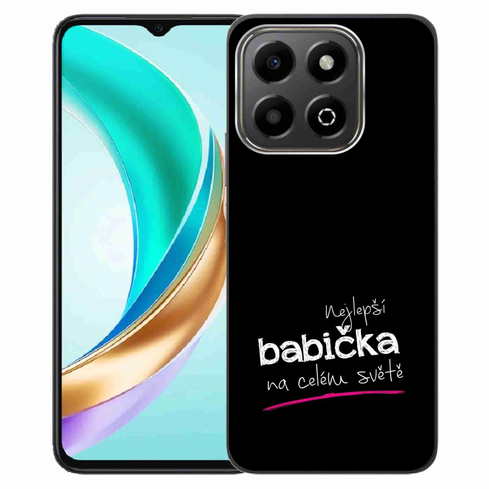 Gelový kryt mmCase na Honor X6b - nejlepší babička 4 černé pozadí