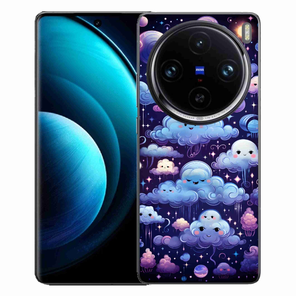 Gelový kryt mmCase na Vivo X100 Pro 5G - mráčky