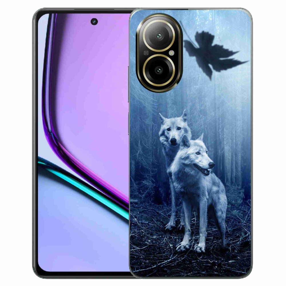Gelový kryt mmCase na Realme C67 - vlci v lese