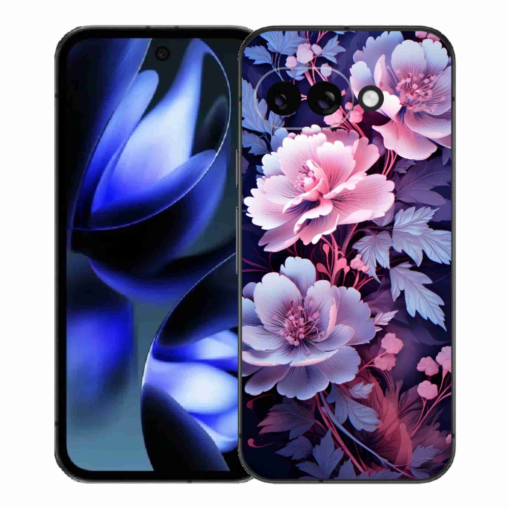 Gelový kryt mmCase na Google Pixel 9a - květiny 11