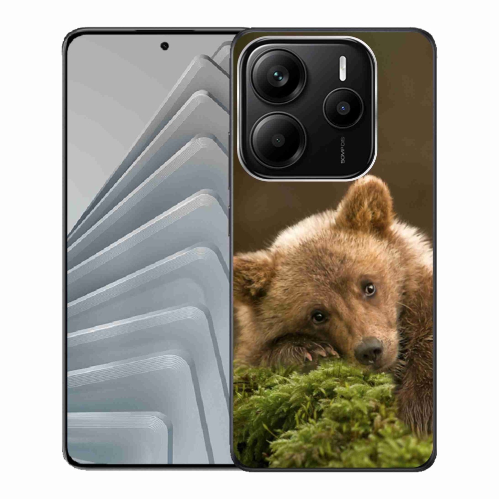 Gelový kryt mmCase na Xiaomi Redmi Note 14 5G - medvěd