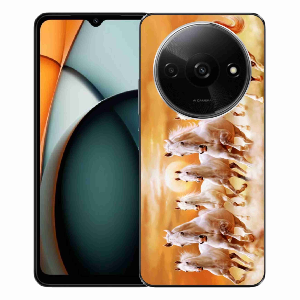 Gelový obal mmCase na Xiaomi Redmi A3 - koně 2
