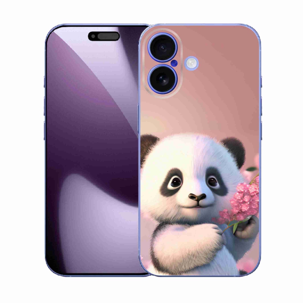 Gelový kryt mmCase na iPhone 17 - roztomilá panda