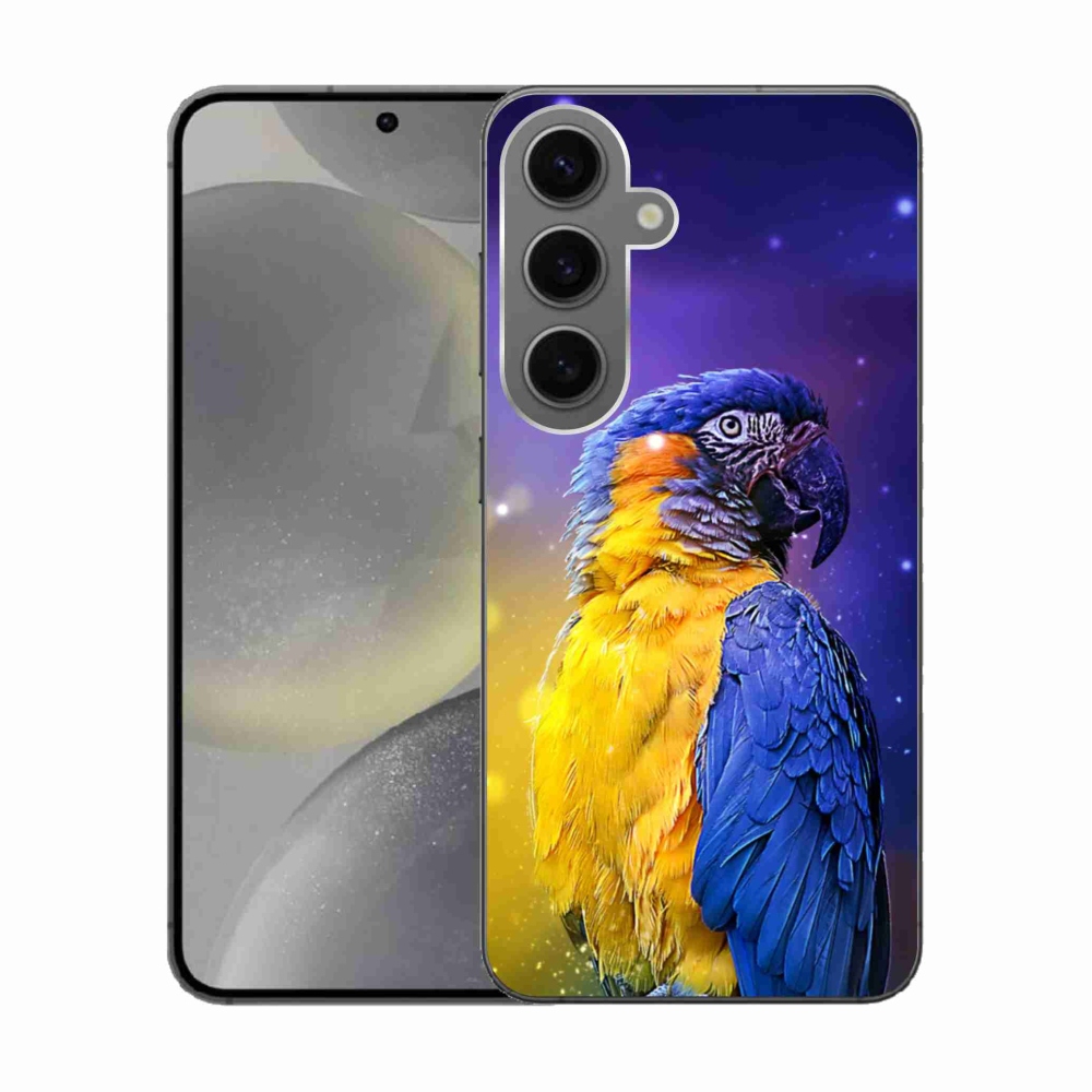 Gelový obal mmCase na Samsung Galaxy S24 - papoušek ara 1