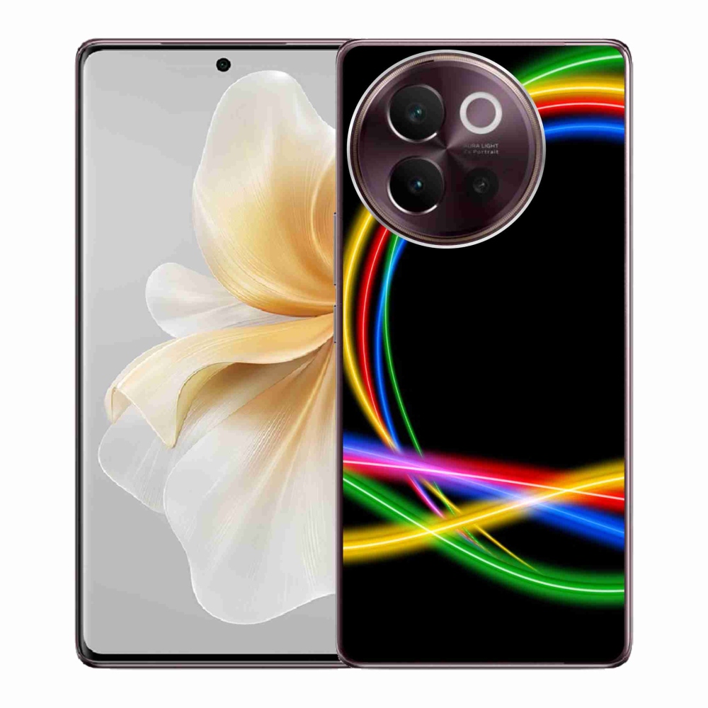 Gelový obal mmCase na Vivo V40 Lite 5G - neonové kruhy