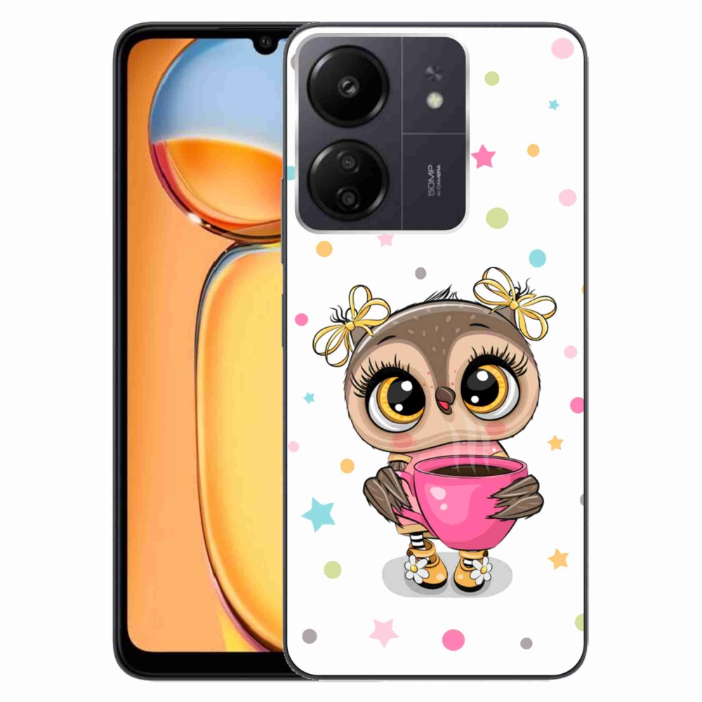 Gelový kryt mmCase na Xiaomi Poco C65/Redmi 13C - kreslená sovička