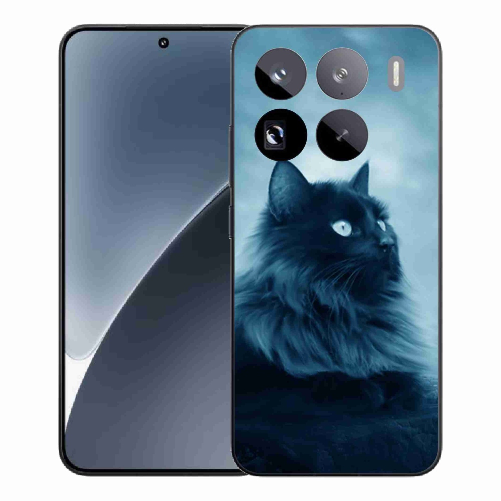 Gelový kryt mmCase na Xiaomi 15 Pro - černá kočka 1