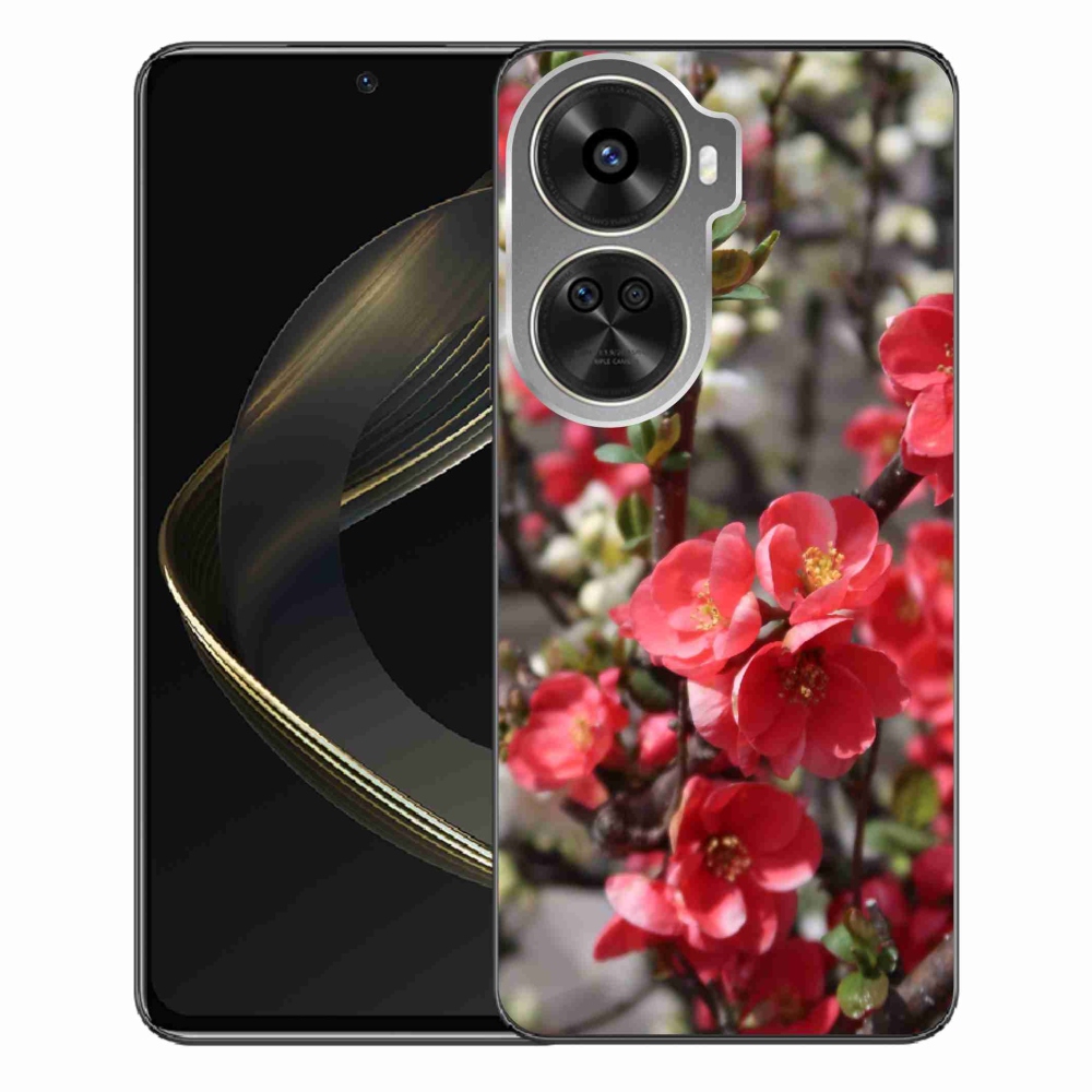 Gelový kryt mmCase na Huawei Nova 12 SE - červené květy
