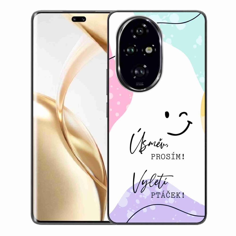 Gelový kryt mmCase na Honor 200 Pro 5G - vtipný text 4 bílé pozadí