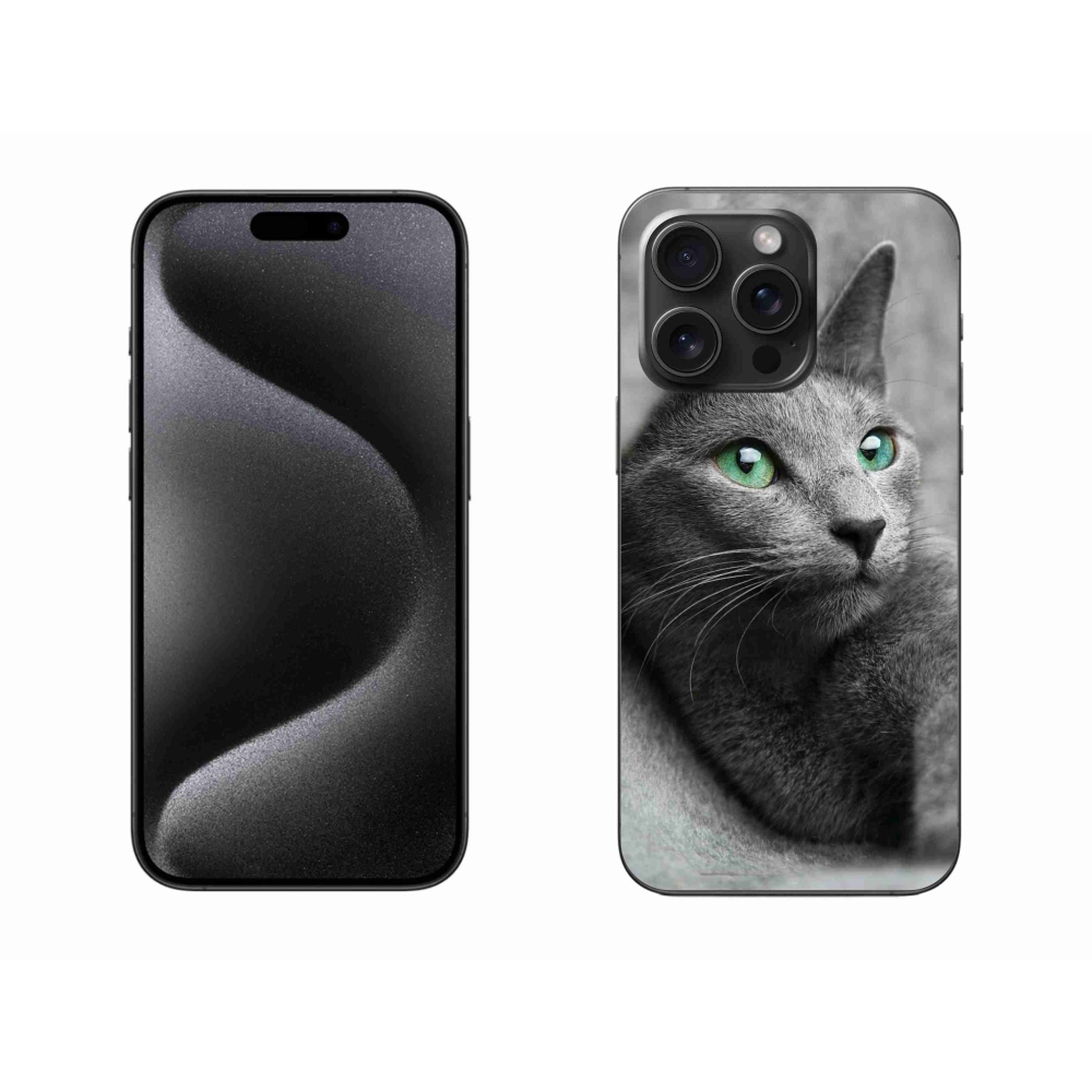 Gelový kryt mmCase na iPhone 15 Pro Max - kočka 2
