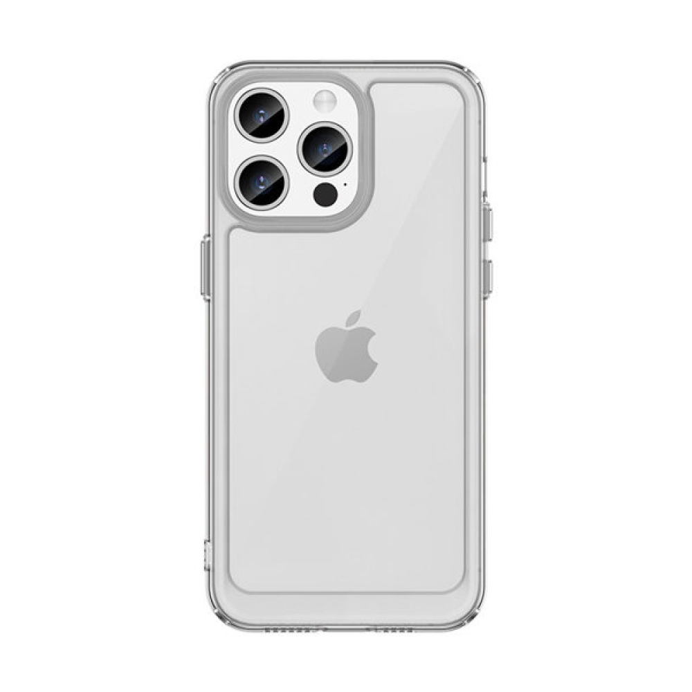 Gelový obal s pevnými zády na iPhone 15 Pro Max - průhledný