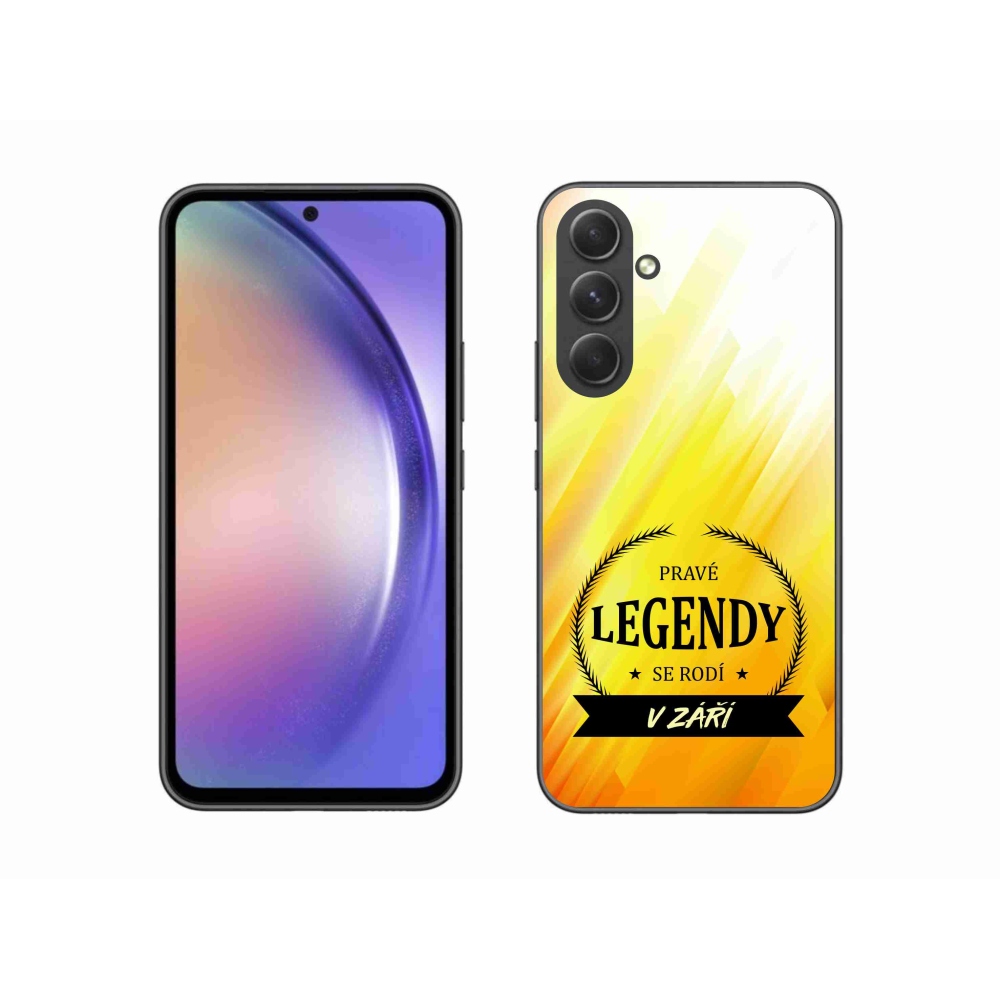 Gelový kryt mmCase na Samsung Galaxy A54 5G - legendy v září žluté pozadí