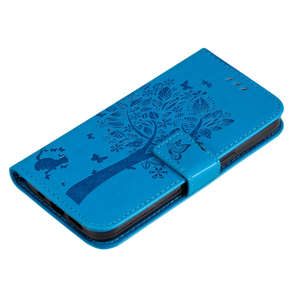 Tree knížkové pouzdro na Realme GT 6 5G/GT 6T 5G - modré