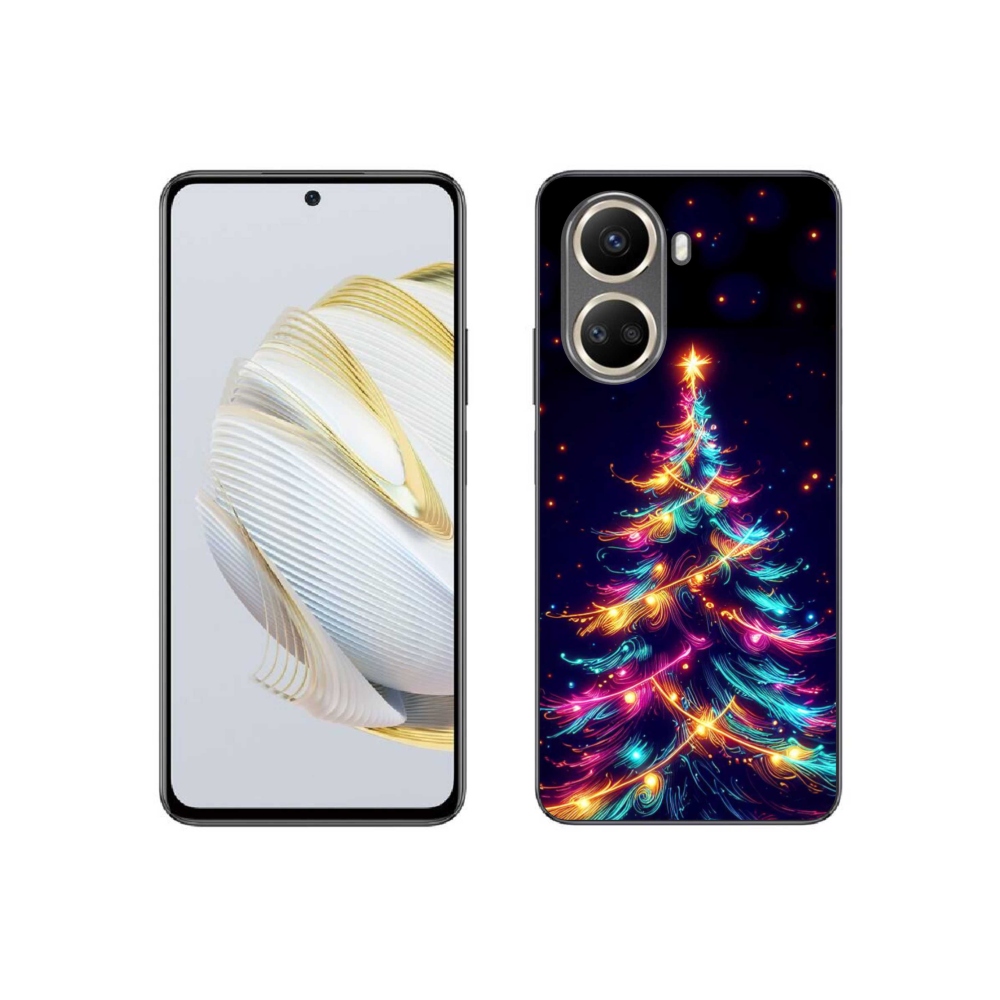 Gelový kryt mmCase na Huawei Nova 10 SE - neonový vánoční stromek
