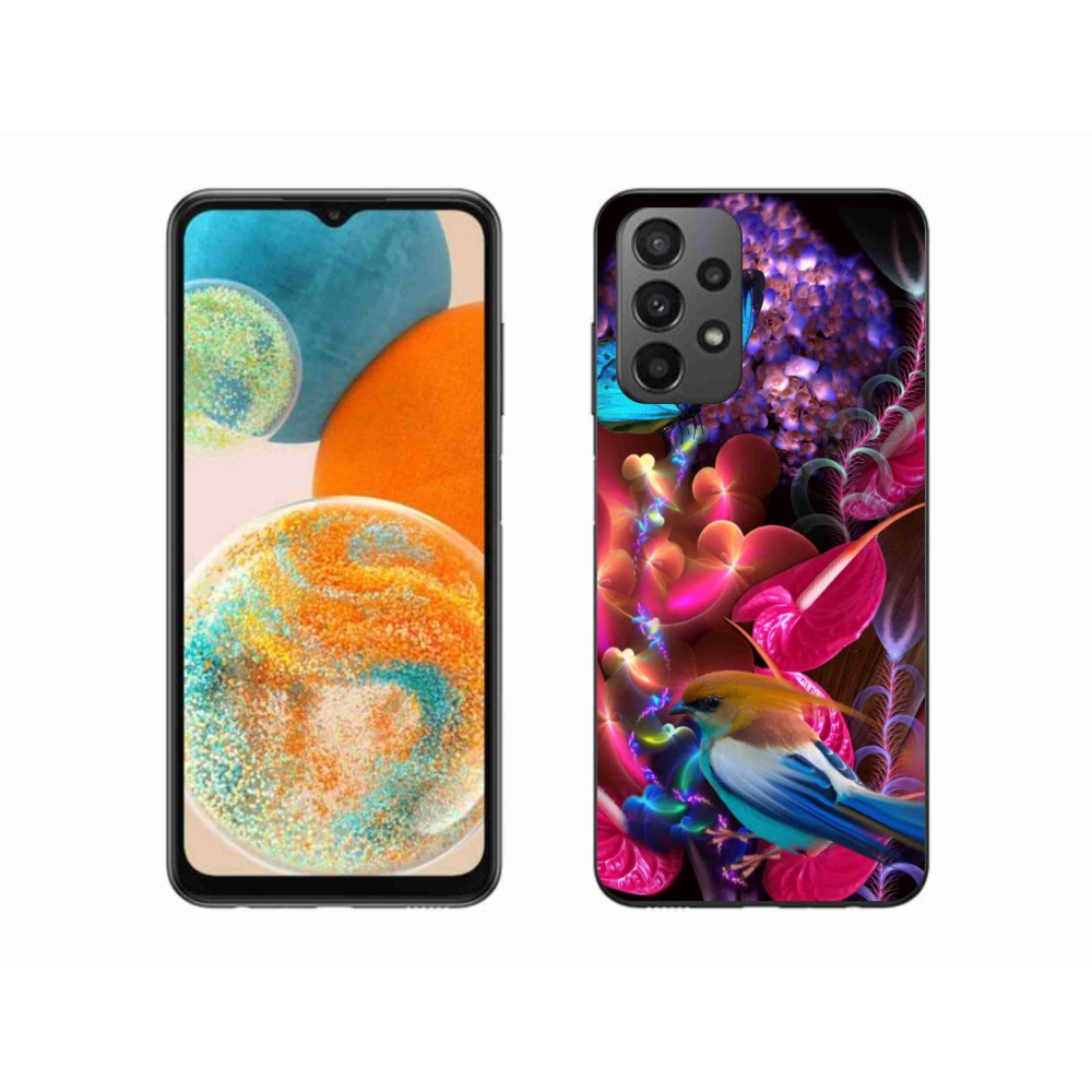 Gelový kryt mmCase na Samsung Galaxy A23 4G/5G - barevné květiny