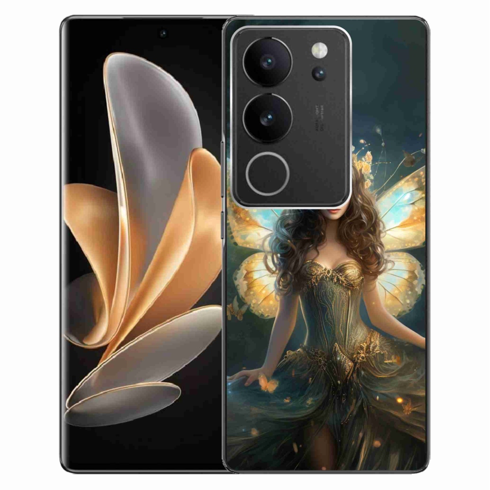 Gelový kryt mmCase na Vivo V29 5G - motýlí žena