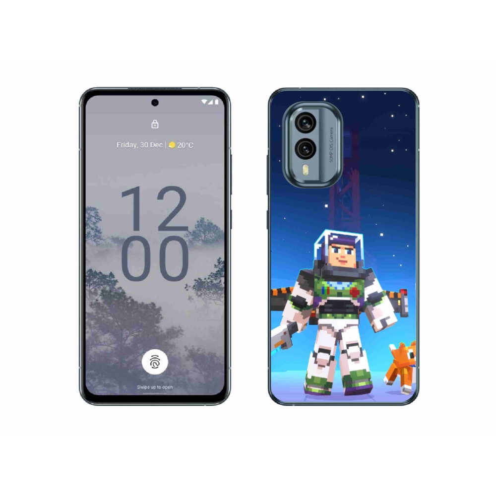 Gelový kryt mmCase na Nokia X30 5G - minecraft 2