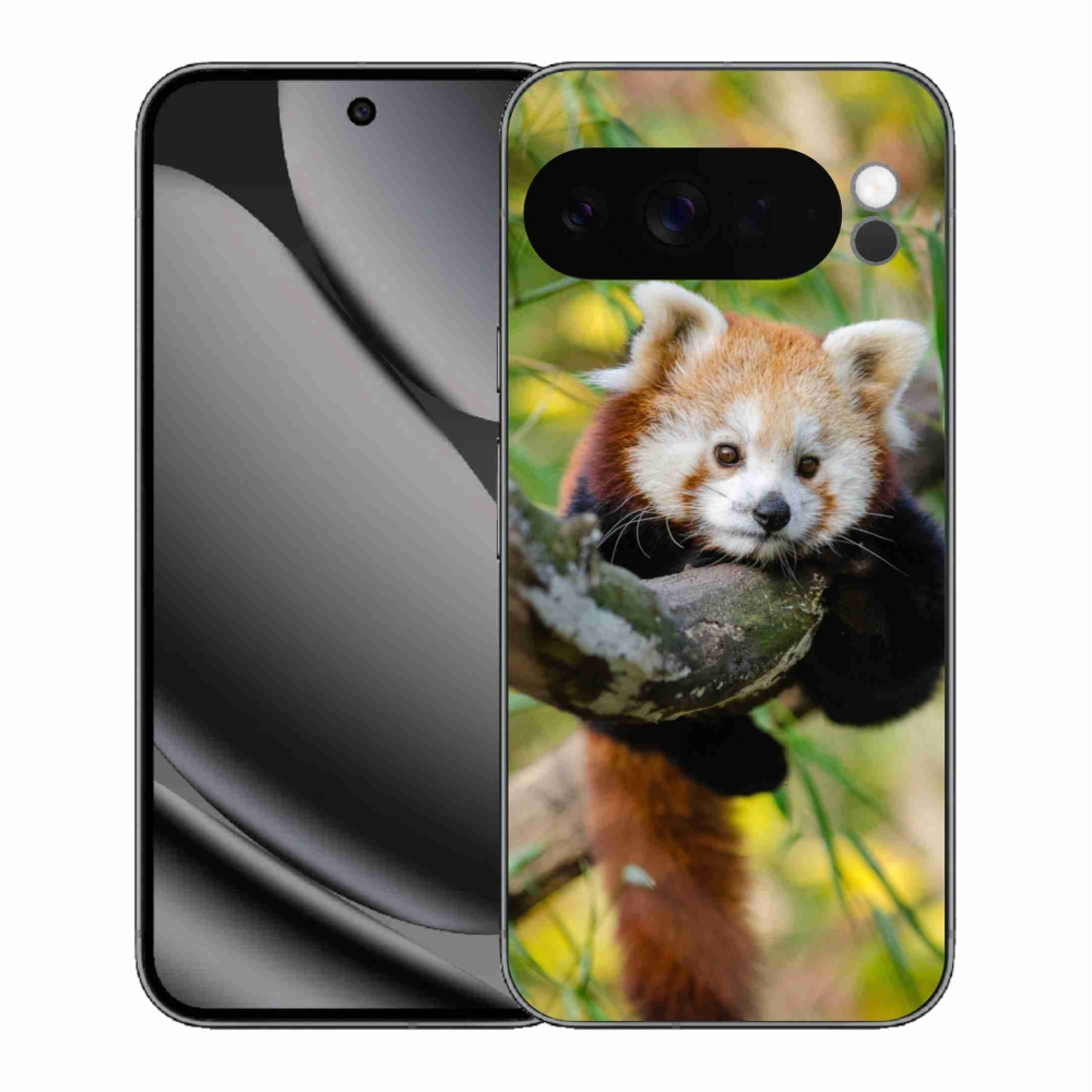 Gelový kryt mmCase na Google Pixel 10 Pro XL - panda červená