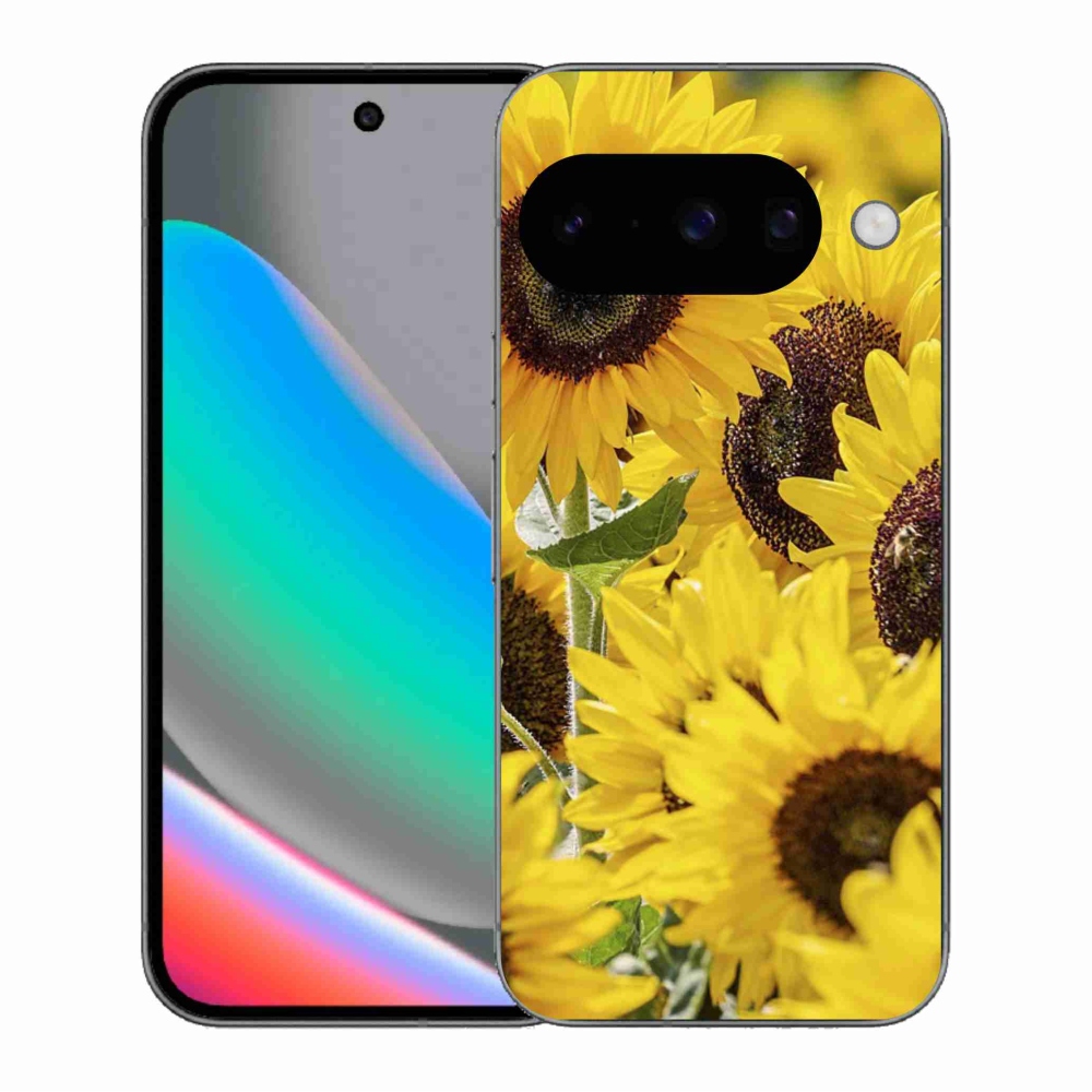 Gelový kryt mmCase na Google Pixel 10 - slunečnice