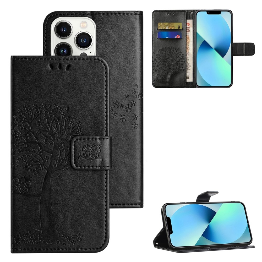 Tree knížkové pouzdro na iPhone 15 Pro Max - černé