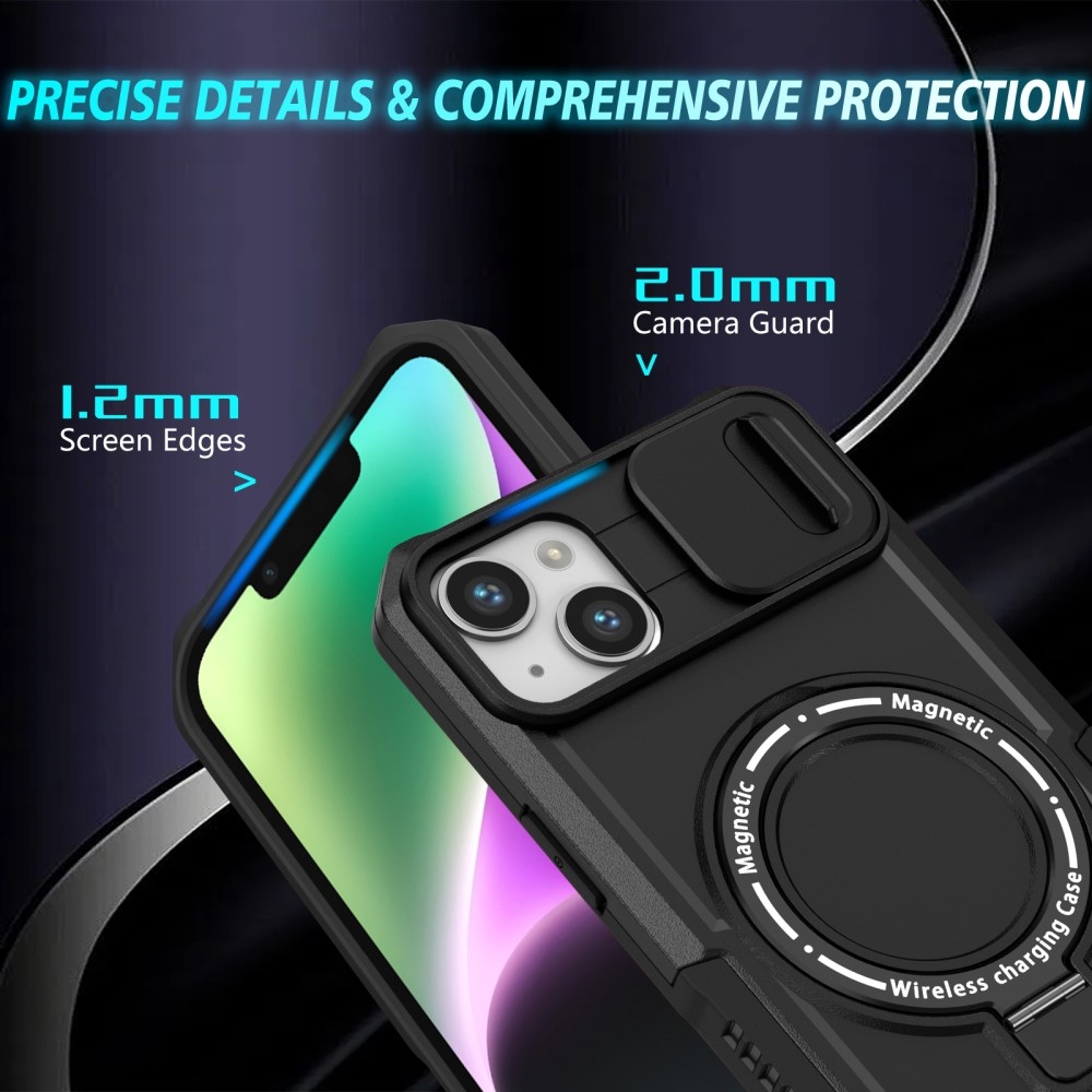 Fulcrum odolný kryt s ochranou fotoaparátu a s MagSafe na iPhone 14 - černý