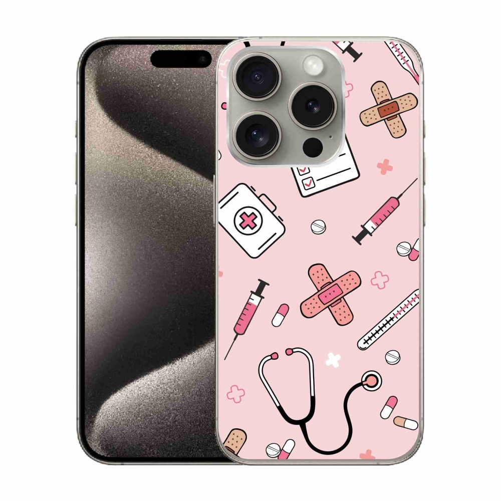 Gelový kryt mmCase na iPhone 15 Pro - zdravotnictví 2