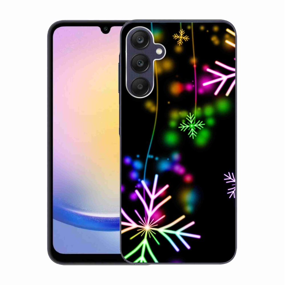 Gelový kryt mmCase na Samsung Galaxy A25 5G - barevné vločky
