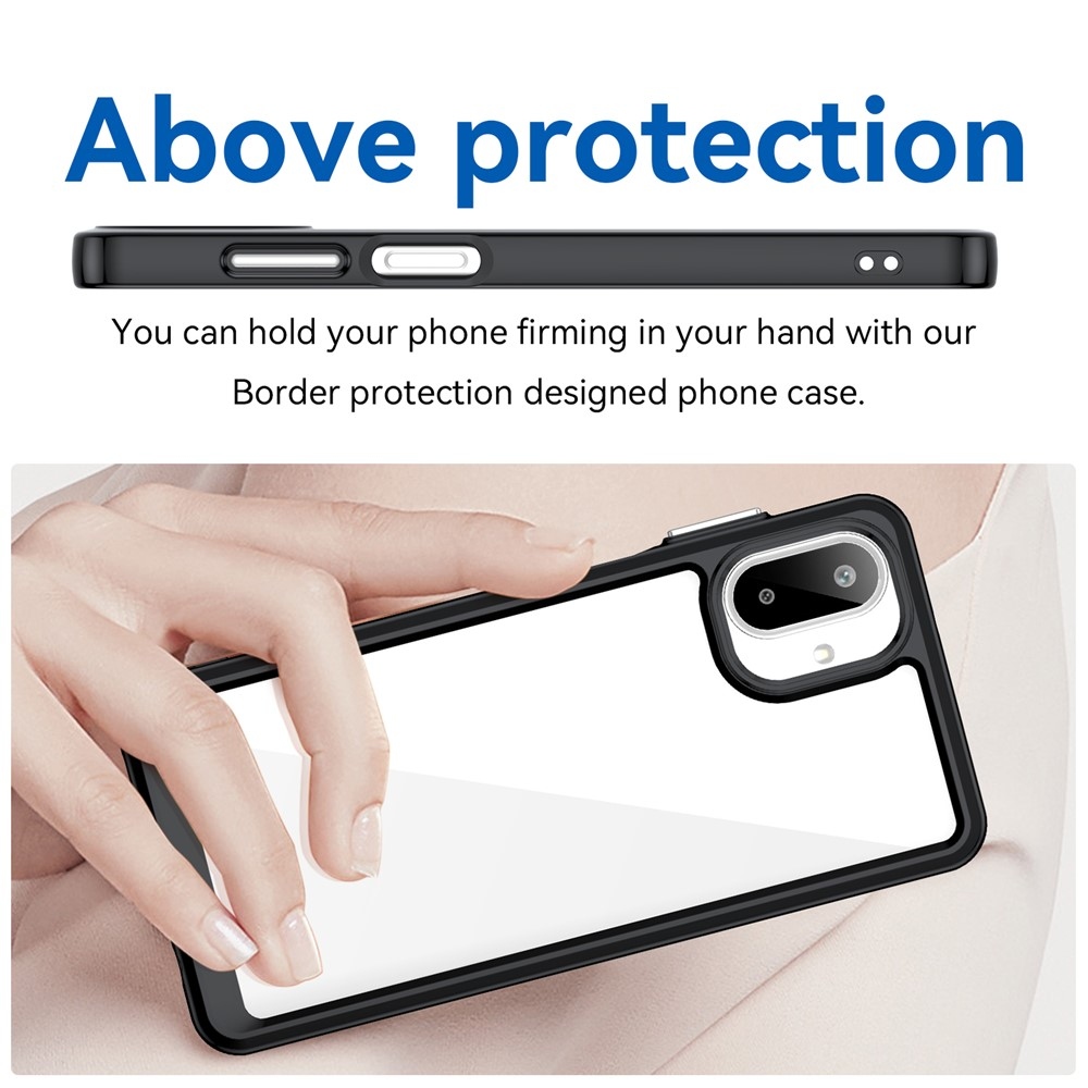 Gelový obal s pevnými zády na Samsung Galaxy A07 4G - černý