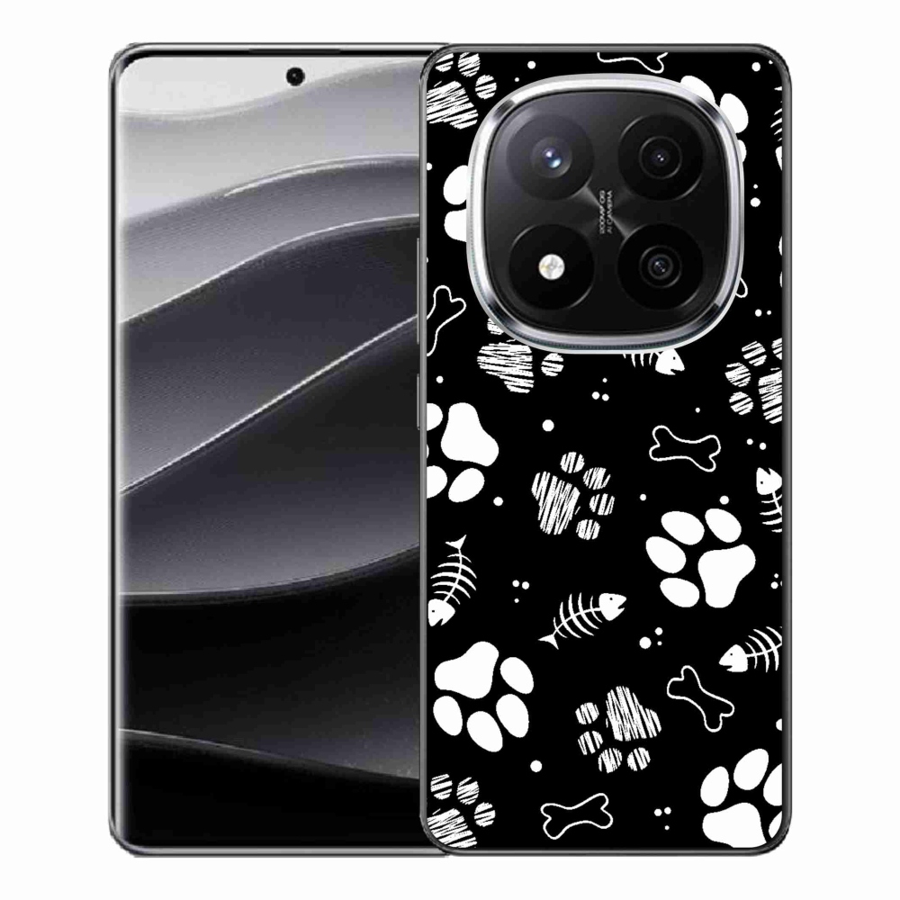 Gelový kryt mmCase na Xiaomi Redmi Note 14 Pro+ 5G - psí tlapky