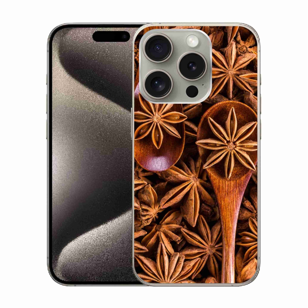 Gelový kryt mmCase na iPhone 15 Pro - vonný anýz