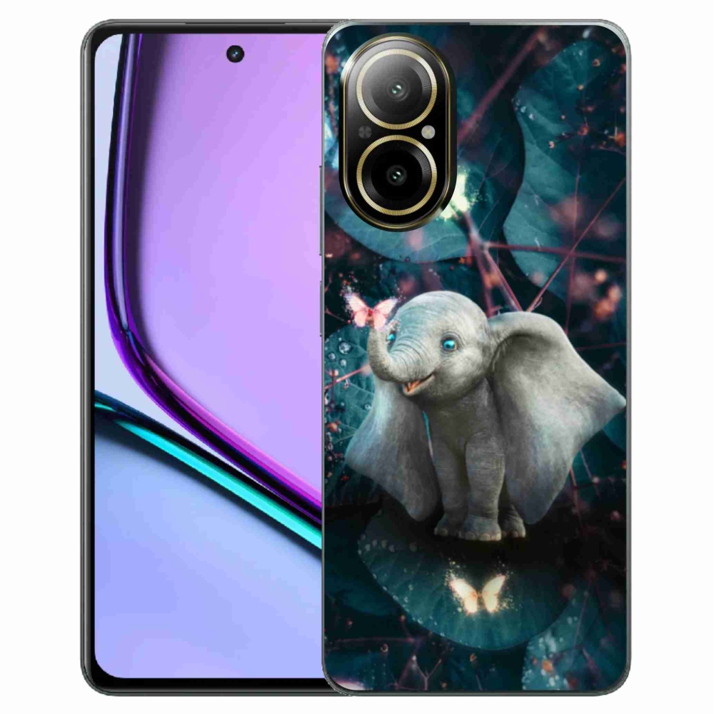 Gelový kryt mmCase na Realme C67 - roztomilý slon