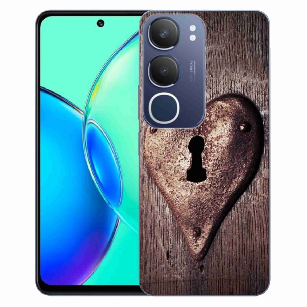 Gelový kryt mmCase na Vivo Y19s - zámek ve tvaru srdce