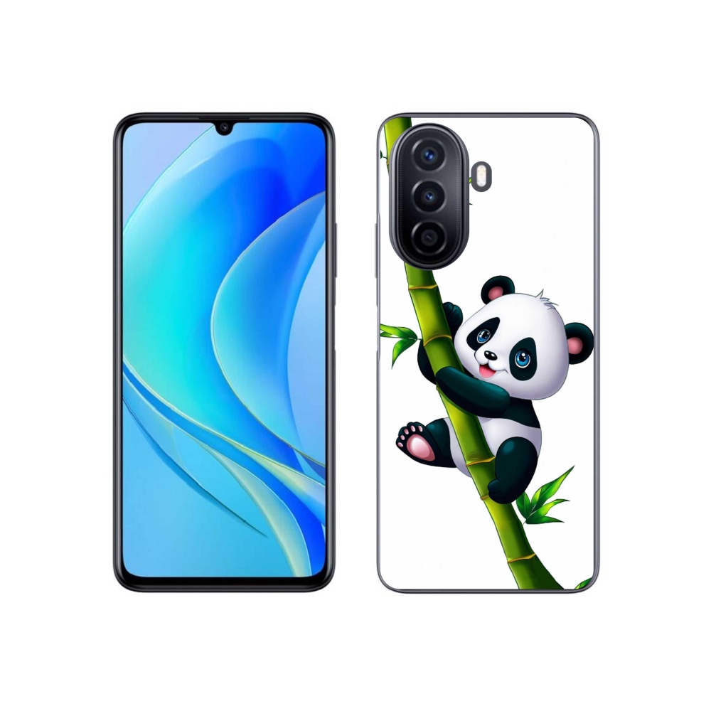 Gelový kryt mmCase na Huawei Nova Y70 - panda na bambusu