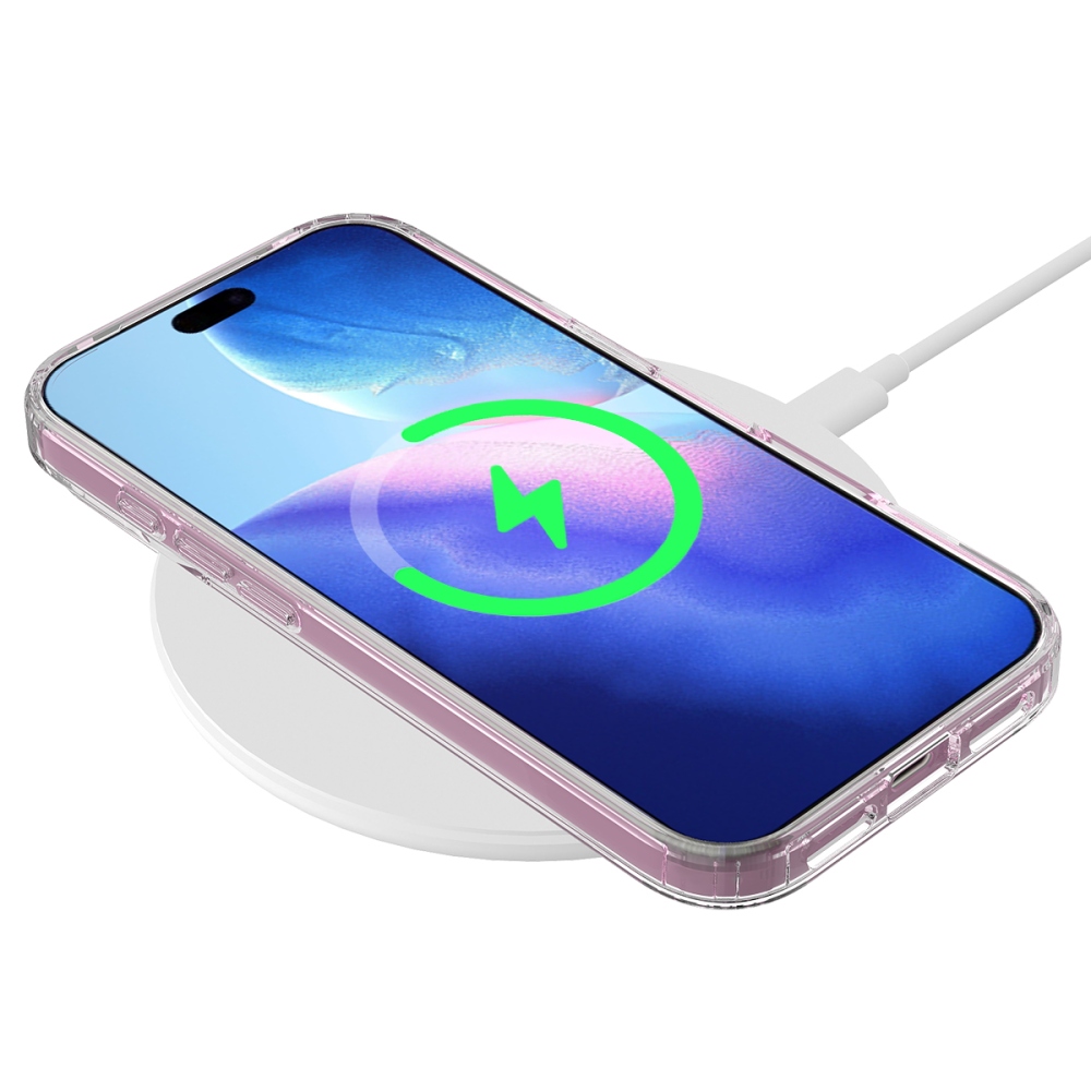 Acryle gelový obal s pevnými zády a MagSafe na iPhone 17 Pro - průhledný