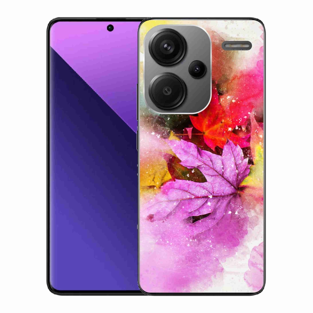 Gelový kryt mmCase na Xiaomi Redmi Note 13 Pro+ 5G - barevné listy