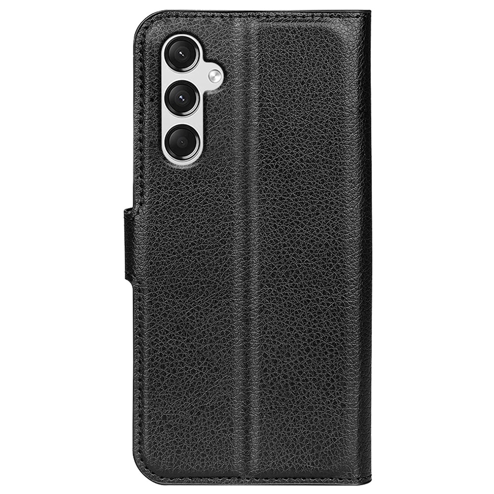Litchi knížkové pouzdro na Samsung Galaxy A25 5G - černé