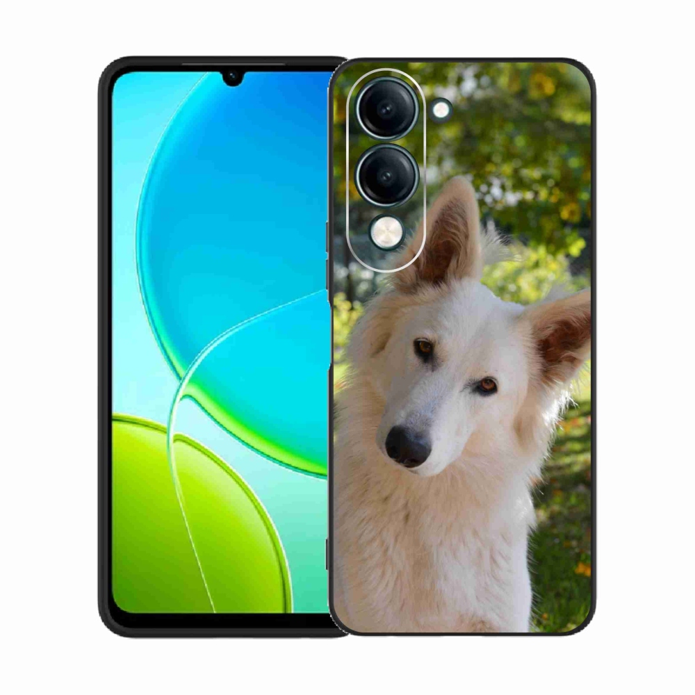 Gelový kryt mmCase na Vivo Y29s 5G - bílý švýcarský ovčák 1