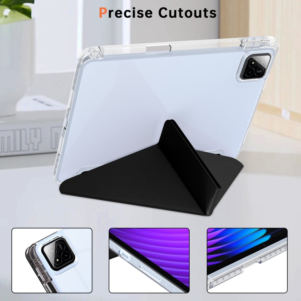 Origami chytré polohovací pouzdro na tablet Xiaomi Pad 7/7 Pro - černé