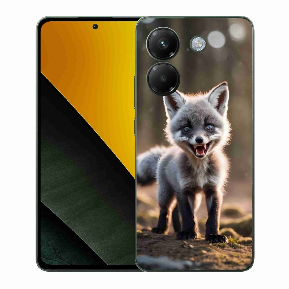 Gelový kryt mmCase na Xiaomi Poco M7 Pro 5G - rozzuřená liška