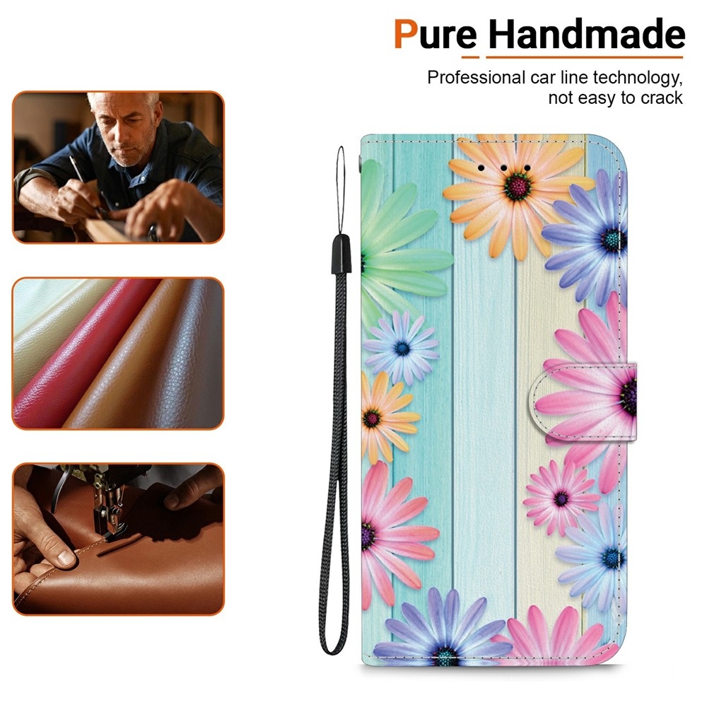 Versatile knížkové pouzdro na Xiaomi Redmi 15 4G (171mm) - barevné gerbery
