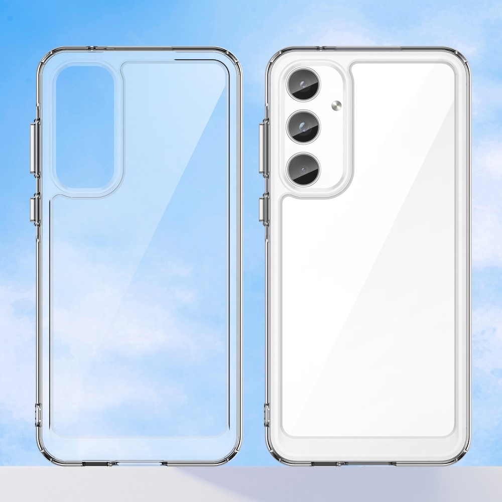 Gelový obal s pevnými zády na Samsung Galaxy A55 5G - průhledný