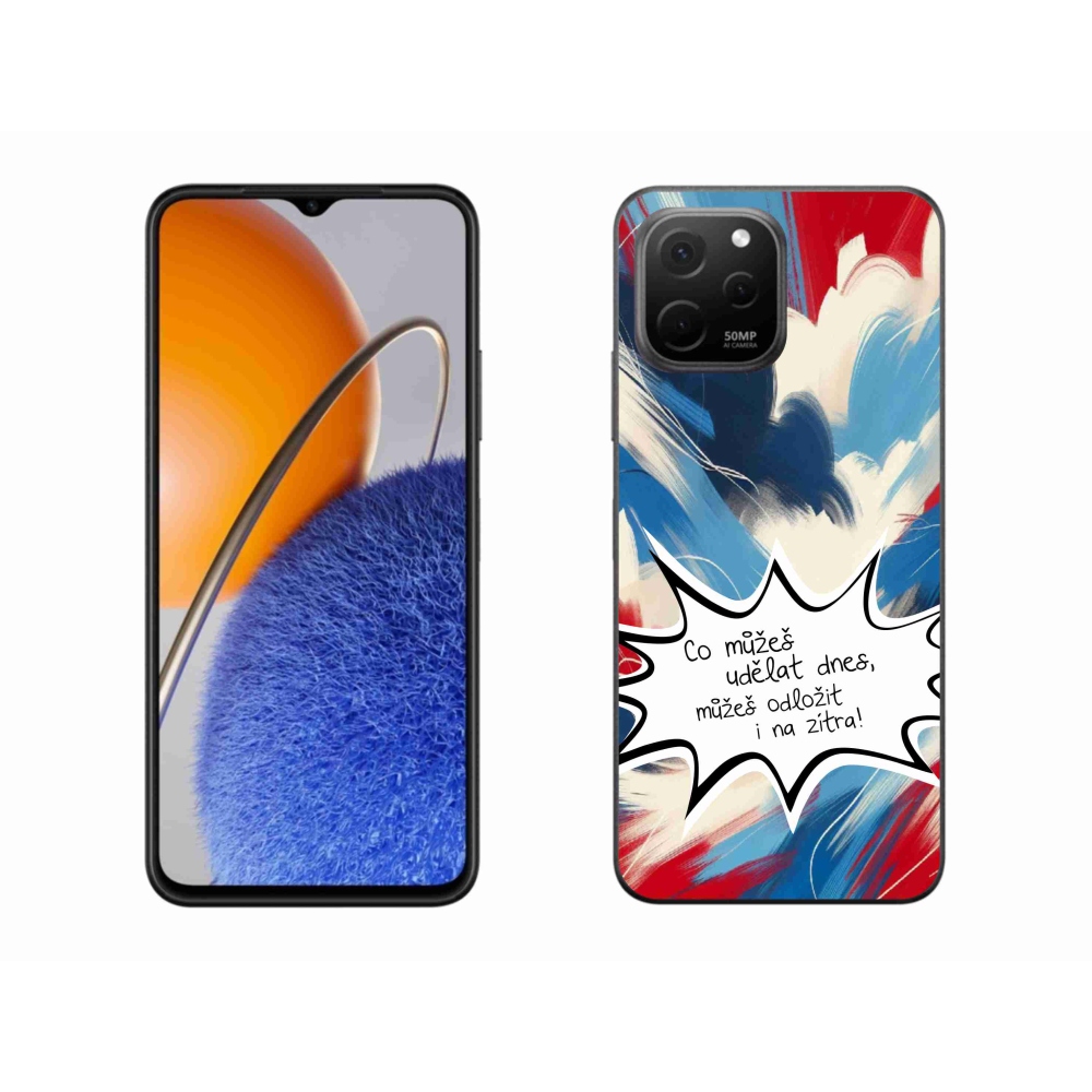 Gelový kryt mmCase na Huawei Nova Y61 - vtipný text 9 bílé pozadí