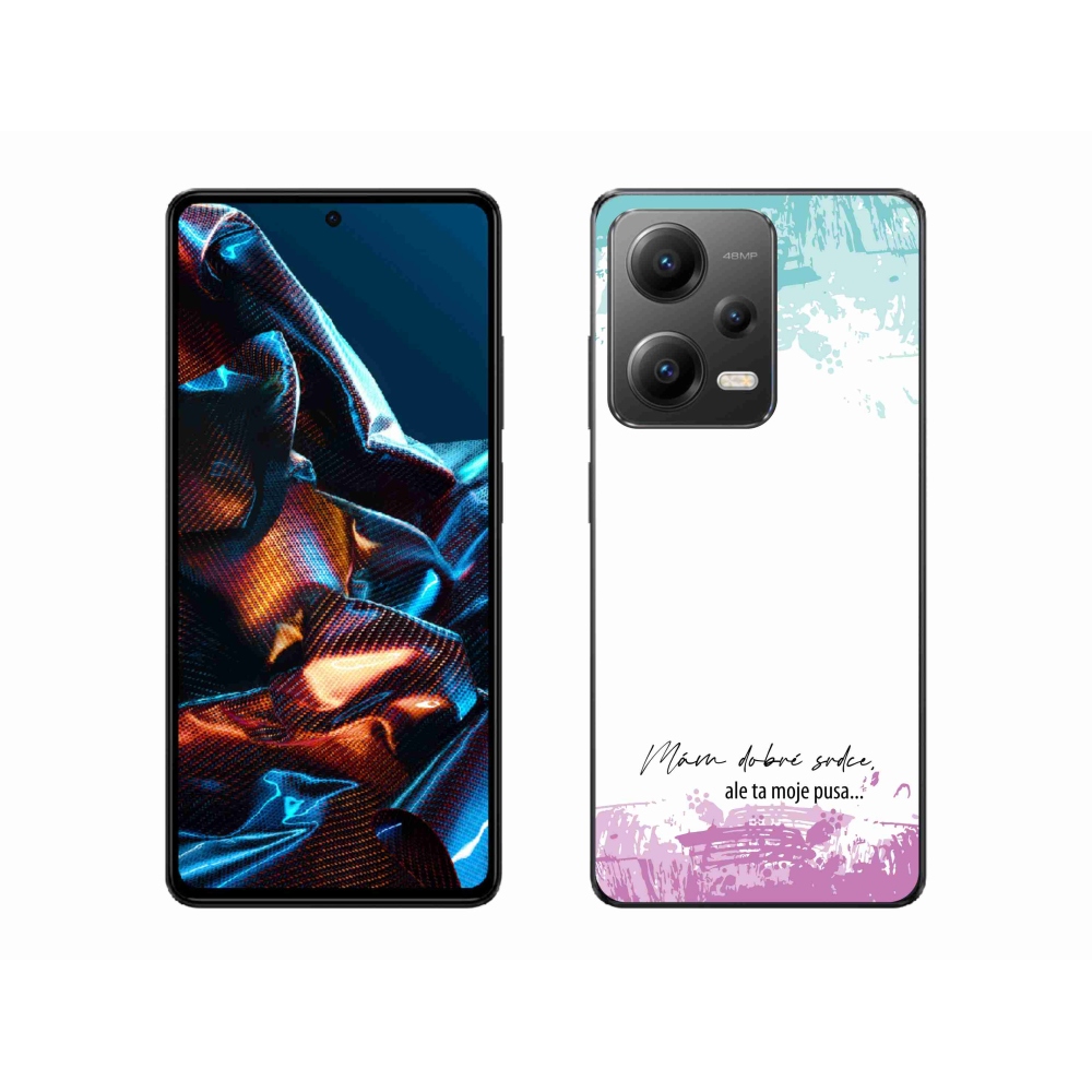 Gelový kryt mmCase na Xiaomi Redmi Note 12 Pro 5G - vtipný text 3 bílé pozadí