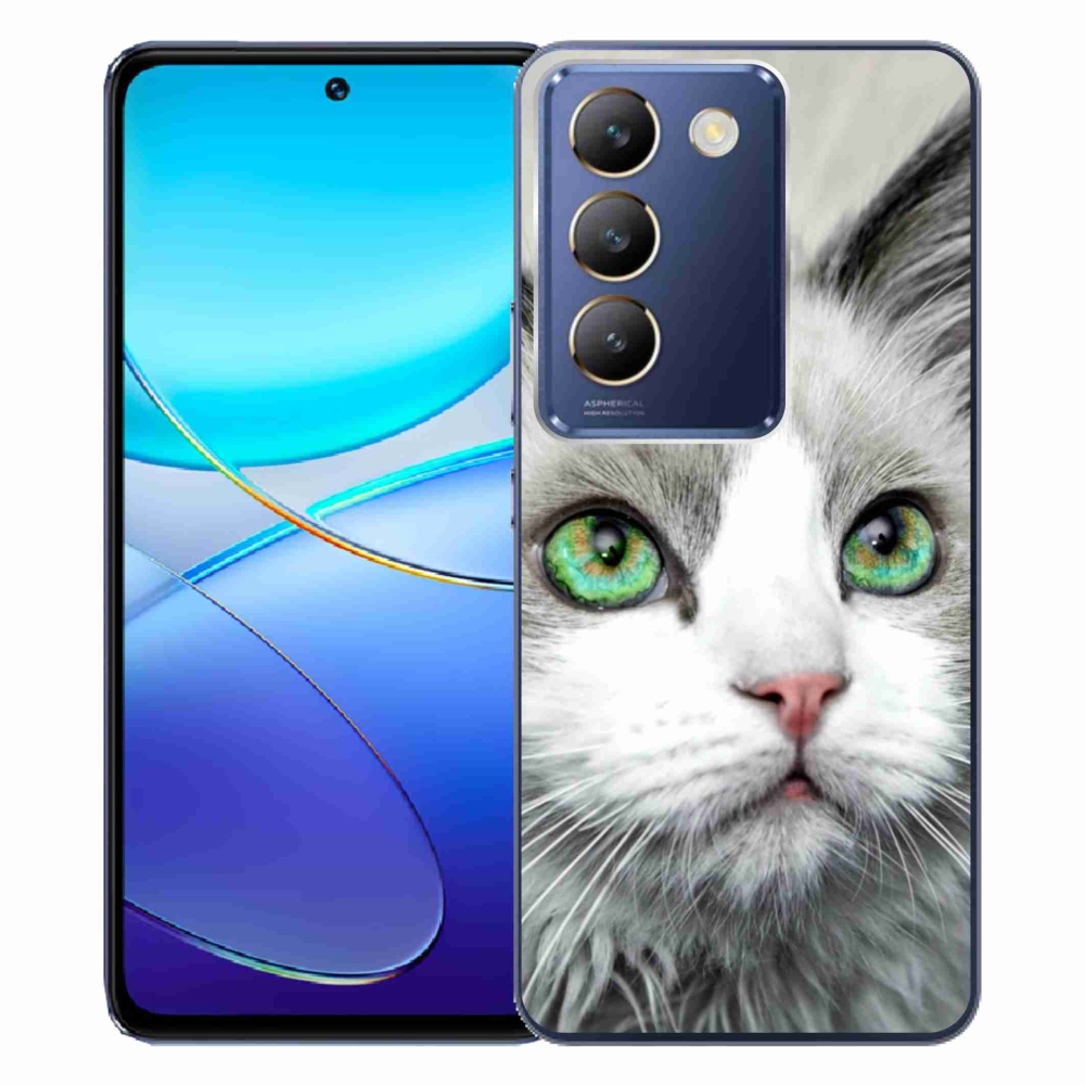 Gelový kryt mmCase na Vivo V40 SE 4G/5G - kočičí pohled