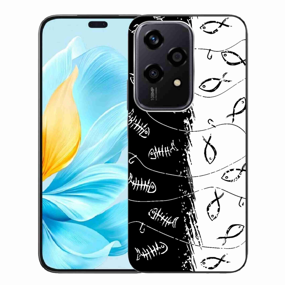 Gelový kryt mmCase na Honor 200 Lite 5G - kostry a rybky