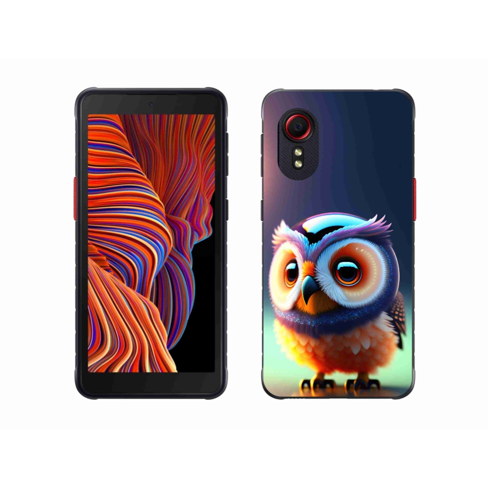 Gelový kryt mmCase na Samsung Galaxy Xcover 5 - sovička
