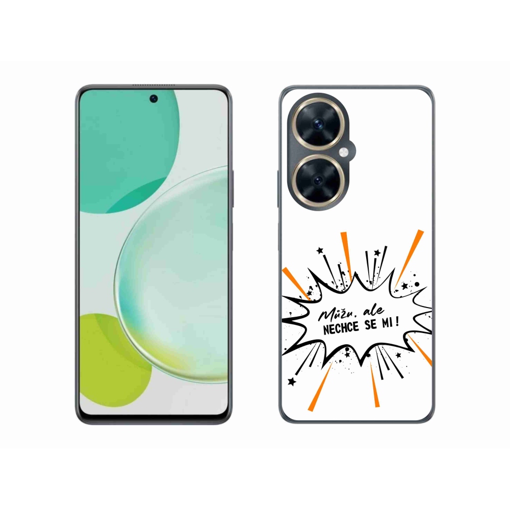Gelový kryt mmCase na Huawei Nova 11i - vtipný text 11 bílé pozadí