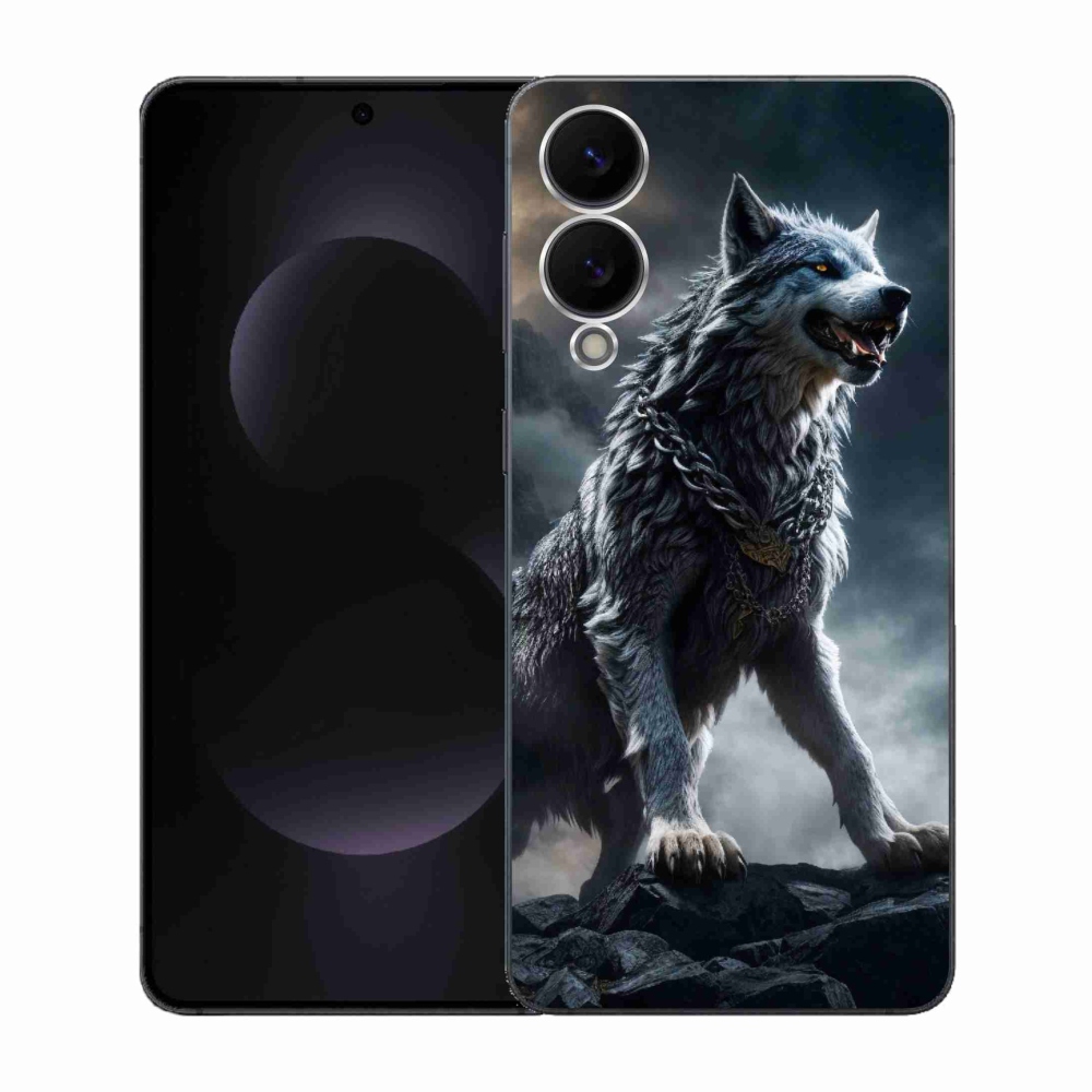 Gelový kryt mmCase na Samsung Galaxy S25 Edge - vlk 1