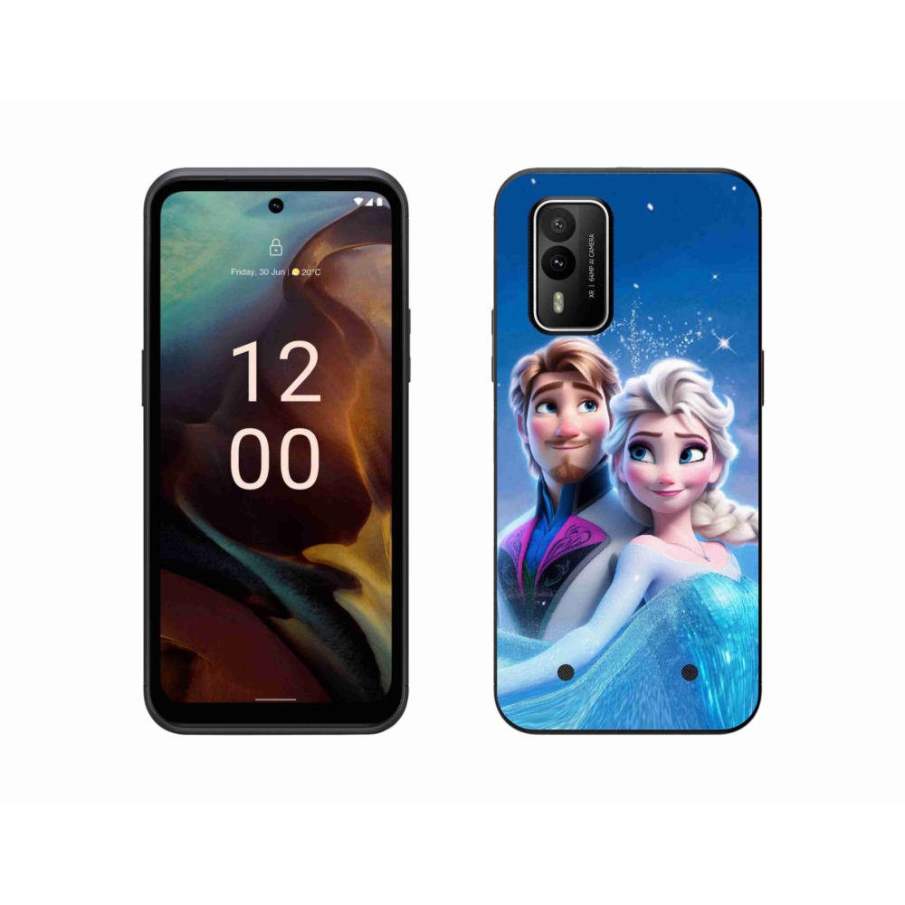Gelový kryt mmCase na Nokia XR21 - ledové království 1